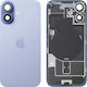 Κάλυμμα Μπαταρίας Πίσω Γυαλί Apple Iphone 17 Μπλε Ομίχλης Τραβηγμένο Βαθμού Α