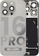Back Glass W Magsafe Magnet & Nfc & Flashlight Flex Iphone 16 Pro No Logo Aftermarket Natural Titanium