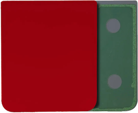 Unterer Rückseitenabdeckung Glas Samsung Galaxy Z Flip 4 Service Pack Rote