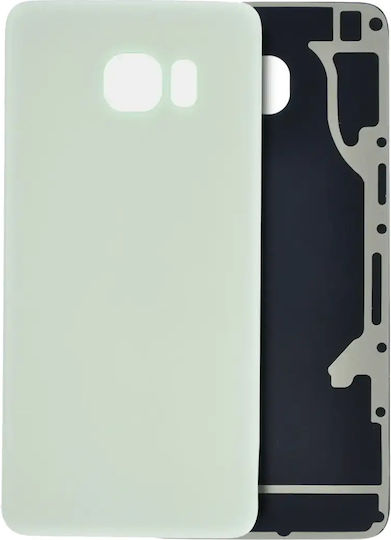 Back Cover Glass Samsung Galaxy S6 Edge Plus No Logo Aftermarket Plus White Pearl