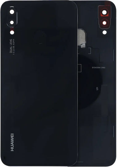 Задно Стъкло Капак Huawei P20 Lite 2018 Сервизен Комплект Полунощно Черен
