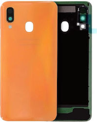 Rückseiten-Glas Kameraobjektiv Samsung Galaxy A40 A405 2019 Service Pack Orange