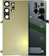 Sticlă Capac Spate Lentilă Cameră Samsung Galaxy S24 Ultra Pachet Service Titan Galben