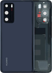 Back Cover Glass Huawei P40 2020 Service Pack Black Back Cover Glass Huawei P40 2020 Service Pack Black