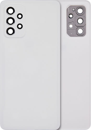 Задно Стъкло Капак Обектив Камера Samsung Galaxy A72 A725 2021 Сервизен Комплект Бял