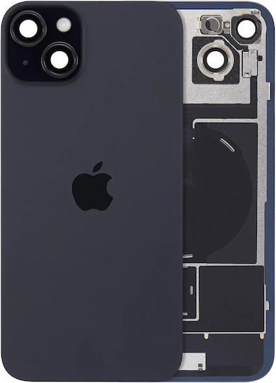 Back Glass W Magsafe Magnet & Nfc & Flashlight Flex Iphone 15 Plus Genuine Oem Black