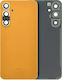 Back Cover Glass Camera Lens Samsung Galaxy S23 Fe Service Pack Tangerine