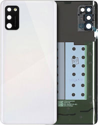 Back Cover Glas Kameraobjektiv Samsung Galaxy A41 A415 2020 Service Pack Prism Crush Silber