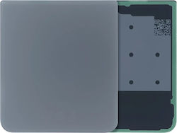 Unterer Rückseitenabdeckung Glas Samsung Galaxy Z Flip3 5G Service Pack Grau