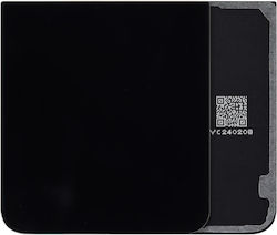 Bottom Back Cover Glass Samsung Galaxy Z Flip 7 Fe 5g No Logo Aftermarket Plus Black