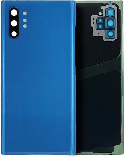 Заден Капак Стъклен Обектив За Камера Samsung Galaxy Note 10 Plus 5G Сервизен Комплект Аура Син