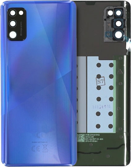 Geam Spate Carcasă Lentilă Cameră Samsung Galaxy A41 A415 2020 Pachet Service Prism Crush Albastru
