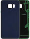 Back Cover Glass Samsung Galaxy S6 Edge Plus No Logo Aftermarket Plus Black Sapphire