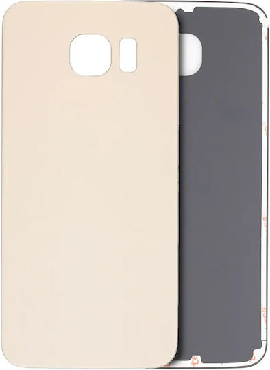 Sticlă Spate Samsung Galaxy S6 Fără Logo Aftermarket Plus Auriu