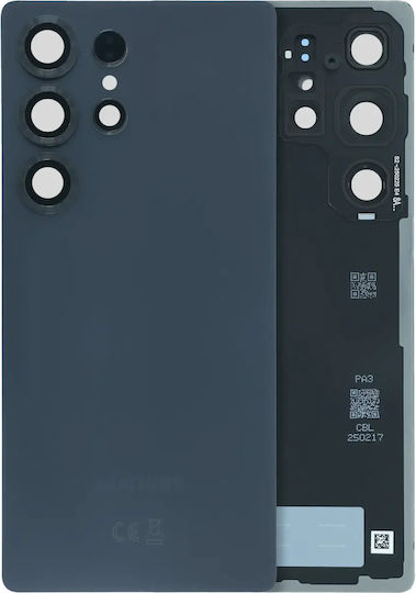 Rückseitiges Glas Kameraobjektiv Samsung Galaxy S25 Ultra 5G Service Pack Titan Schwarz