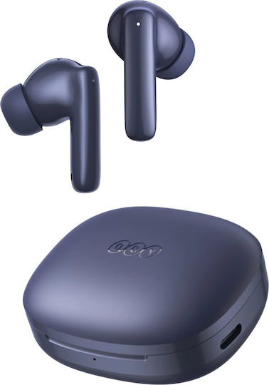 QCY T13 Pro In-ear Bluetooth Handsfree Ακουστικά με Αντοχή στον Ιδρώτα και Θήκη Φόρτισης Μπλε