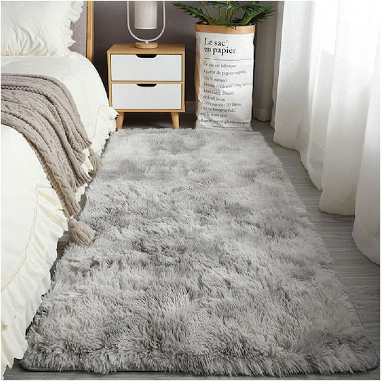 To Megalo Pazari Soft Touch 80x140cm Non-slip Furry Grey