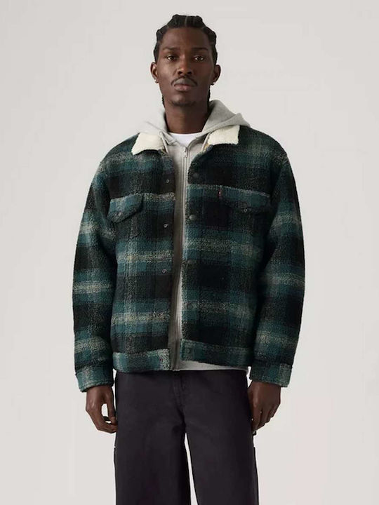 Sherpa Trucker Мъжко яке Plaid