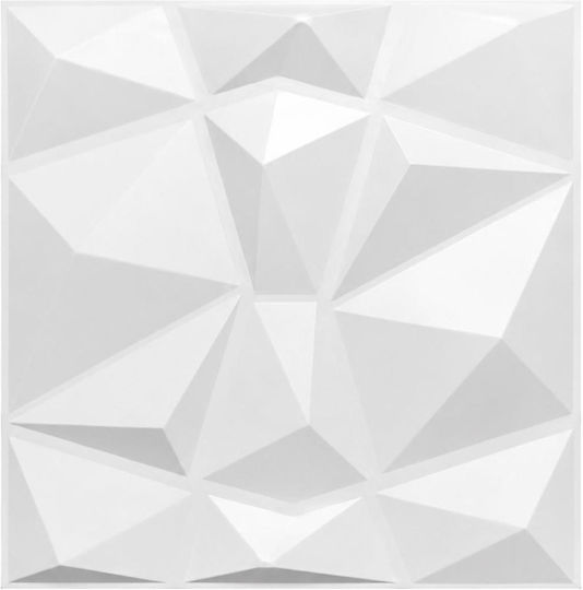 3D Релефен Декоративен Стенен Панел PVC 50cm X 50cm Diamond White 1 Бр D094w 3D Релефен Декоративен Стенен Панел PVC 50cm X 50cm Diamond White 1 Бр D094w