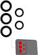 Back Camera Lens Glass Only Adhesive Samsung Galaxy A73 A735 2022 5 Piece Set