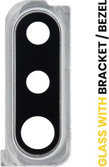Back Camera Lens Bracket Bezel Samsung Galaxy A30s A307 2019 Silver