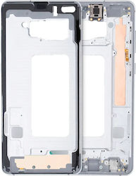 Mid-frame Housing Samsung Galaxy S10 Plus Small Parts Prism White