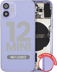 Back Housing W Small Parts Iphone 12 Mini Eu Global Version Aftermarket Plus Purple