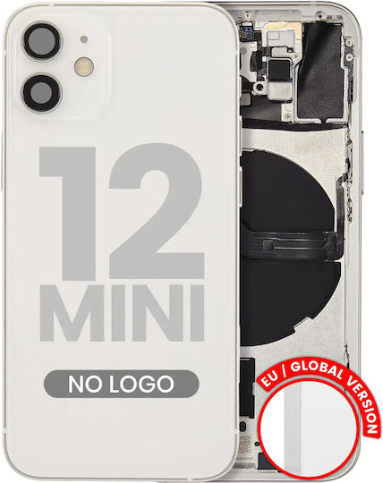 Back Housing W Small Parts Iphone 12 Mini Eu Global Version Aftermarket Plus White