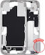 Mid-frame Housing Power Volume Button Iphone 16 Us Version Aftermarket Plus White
