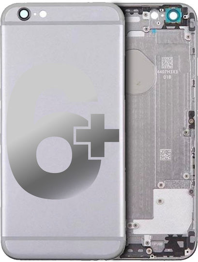 Carcasă Spate Cu Piese Mici iPhone 6 Plus Fără Logo Aftermarket Plus Argintiu