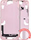 Mid-frame Housing W Small Parts Iphone 15 Plus Eu Global Version Aftermarket Plus Pink