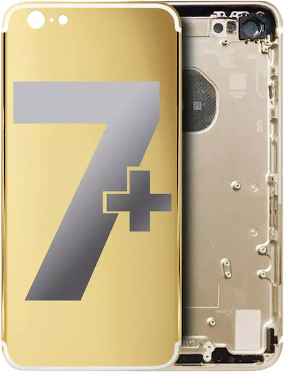 Back Housing W Small Parts Iphone 7 Plus No Logo Aftermarket Plus Gold