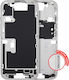 Mid-frame Housing Power Volume Button Iphone 16 Pro Eu Global Version Aftermarket Plus White Titanium