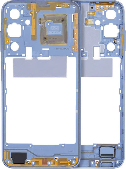 Mid-frame Housing Samsung Galaxy A25 5g A256 2023 Optimistic Blue
