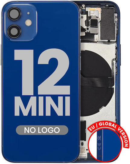 Back Housing W Small Parts Iphone 12 Mini Eu Global Version Aftermarket Plus Blue