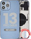 Back Housing W Small Parts Iphone 13 Pro Max Eu Global Version Aftermarket Plus Sierra Blue