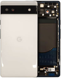 Back Housing Google Pixel 6a Genuine Oem Chalk