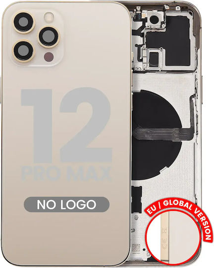Back Housing W Small Parts Iphone 12 Pro Max Eu Global Version Aftermarket Plus Gold