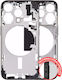 Mid-frame Housing W Small Parts Iphone 15 Pro Eu Global Version Aftermarket Plus Black Titanium