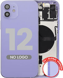 Back Housing W Small Parts Iphone 12 Eu Global Version Aftermarket Plus Purple