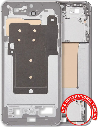 Mid-Frame Housing Für Samsung Galaxy S25 Fe 5G Us & Internationale Version Icyblue Weiß