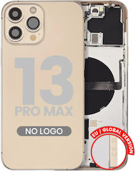Back Housing W Small Parts Iphone 13 Pro Max Eu Global Version Aftermarket Plus Gold