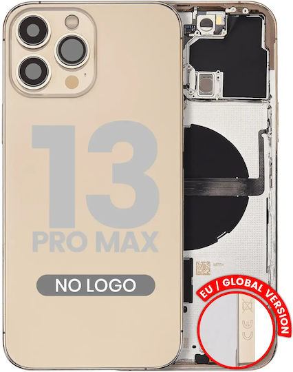 Back Housing W Small Parts Iphone 13 Pro Max Eu Global Version Aftermarket Plus Gold