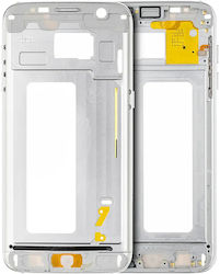 Mid-Frame Housing Samsung Galaxy S7 Edge Kleine Teile Weiß