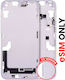 Mid-frame Housing W Small Parts Iphone 14 Plus Us Version Aftermarket Plus Purple