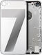 Back Housing W Small Parts Iphone 7 No Logo Aftermarket Plus Silver