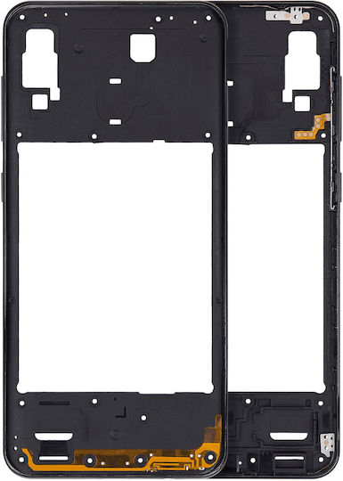 Mid-frame Housing Samsung Galaxy A30 A305 2019 Aftermarket Plus Black