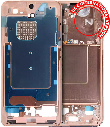 Средна Рамка За Samsung Galaxy S24 5g Us & International Version Пясъчно Оранжев