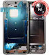 Mittleres Gehäuse Samsung Galaxy S24 5G US & Internationale Version Marmor Grau