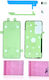 Display Cover Adhesive Tape Re-work Kit Samsung Galaxy A35 5g A356 2024 Service Pack
